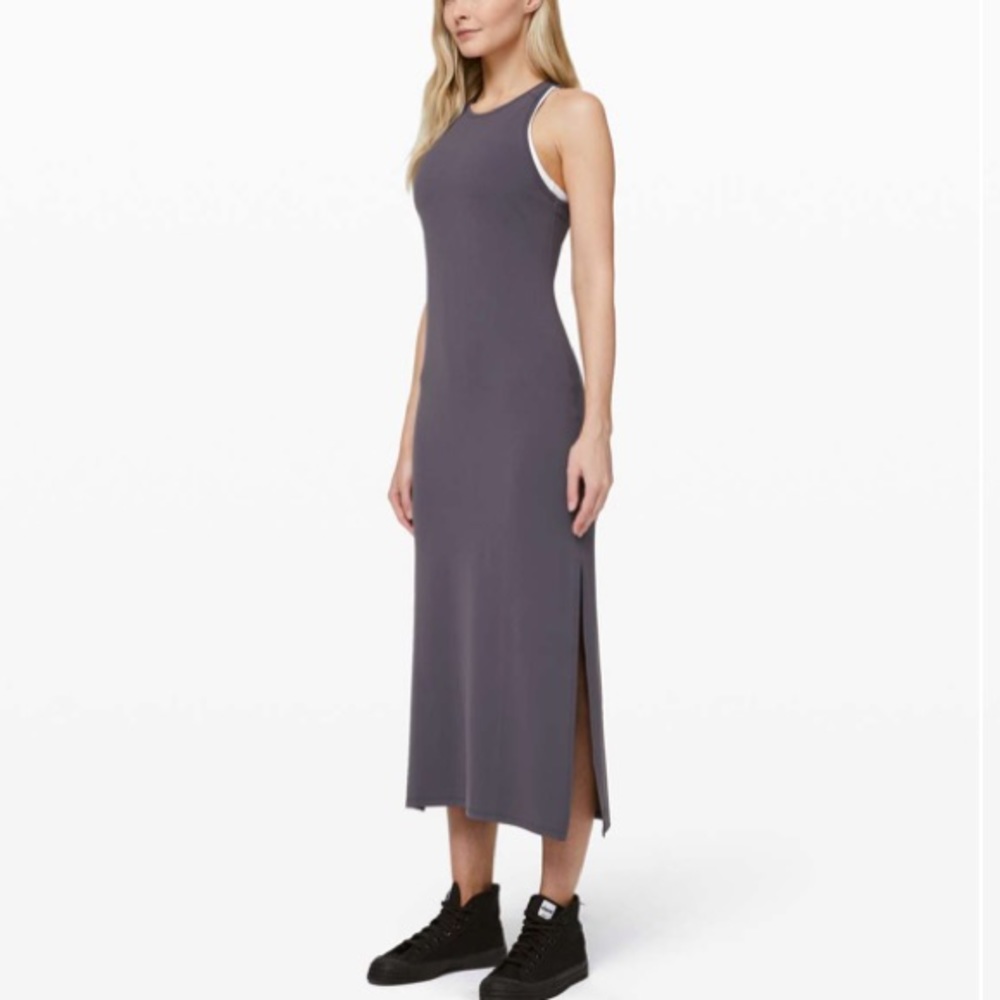 lululemon athletica Gray Racerback Maxi Dress